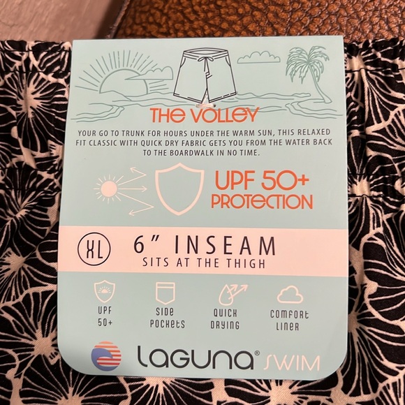 Brand New Laguna Swimwear UPF 50+ Relaxed Fit Quick Dry Shorts does Land or Sea! - Picture 8 of 9